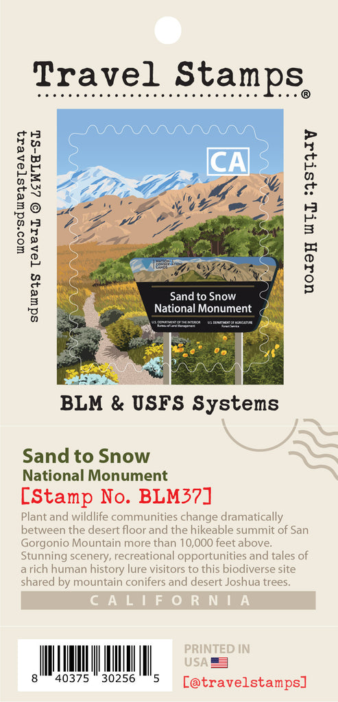 Sand to Snow National Monument