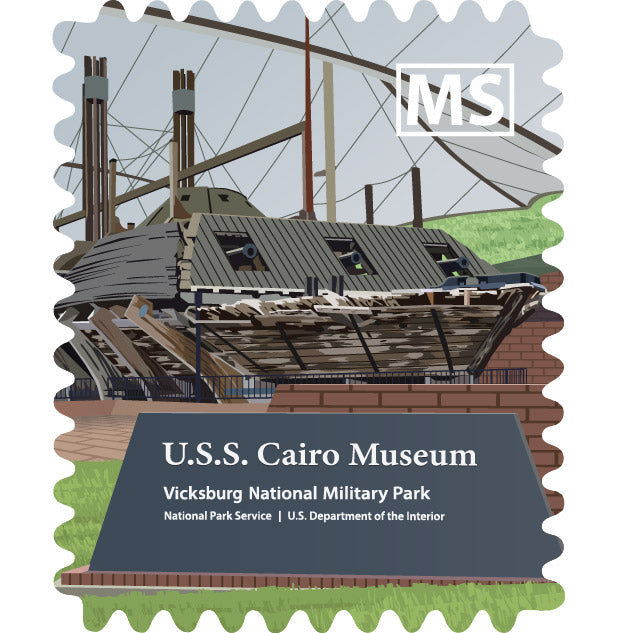 Vicksburg National Military Park - U.S.S. Cairo Gunboat & Museum