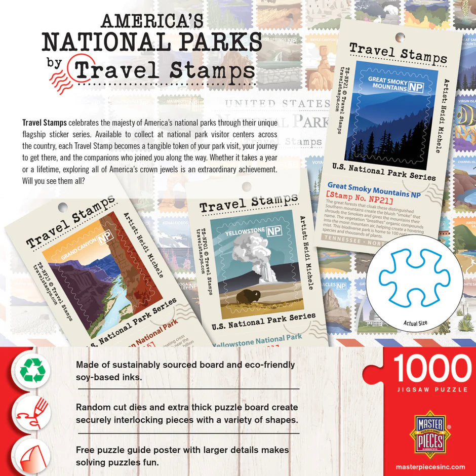 Travel Stamps Jigsaw Puzzle