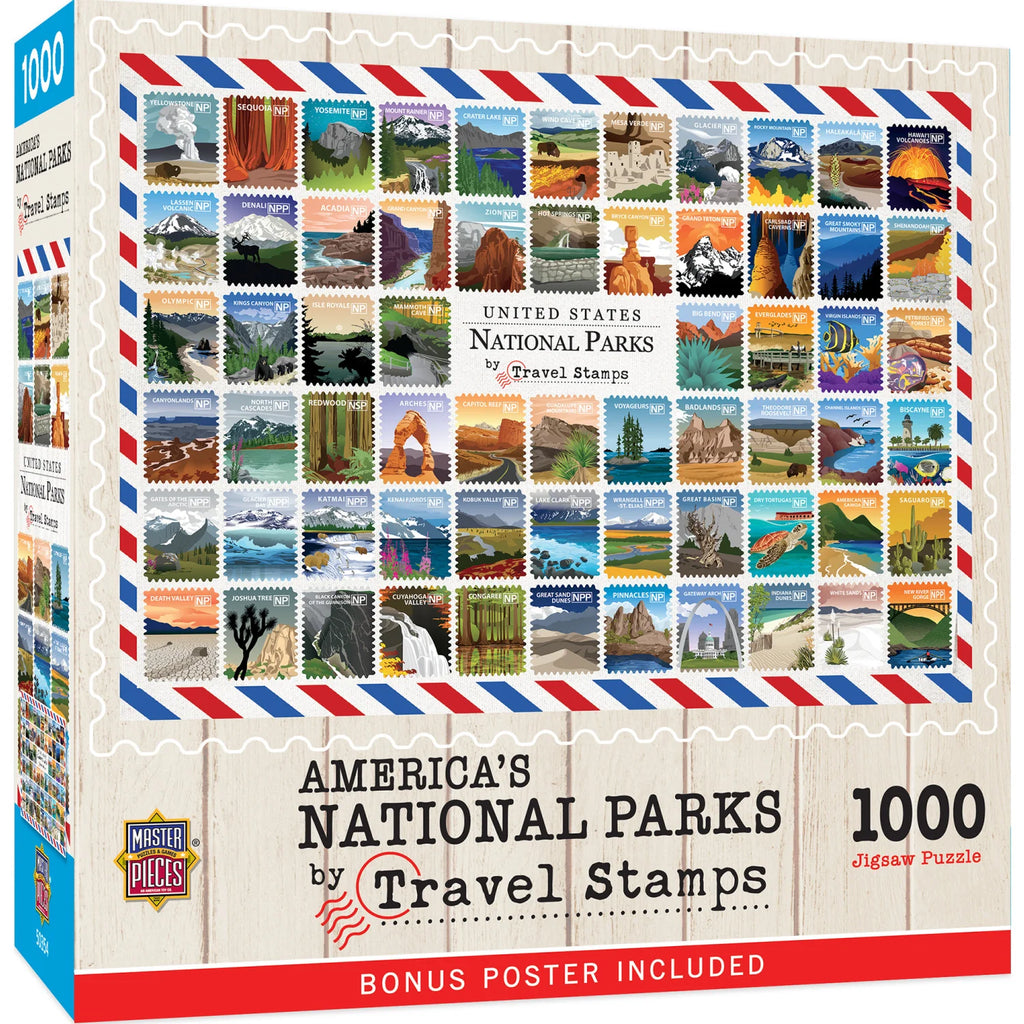 Travel Stamps Jigsaw Puzzle