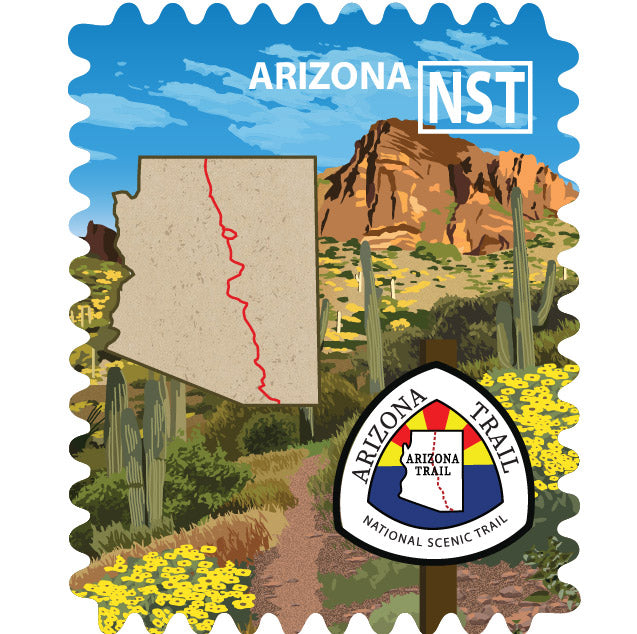 Arizona National Scenic Trail Travel Stamp – Travel Stamps