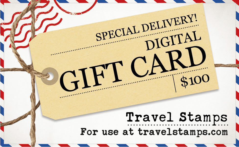 Travel Stamps Gift Card