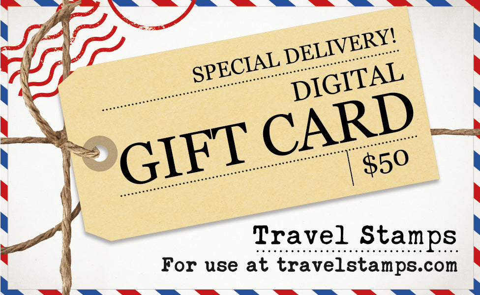 Travel Stamps Gift Card